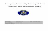 Brompton Community Primary School Charging and Remissions ...