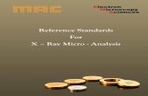 Reference Standards For X Ray Micro - Analysis