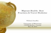 Migrant Health: Best Practices & Travel Medicine