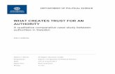 WHAT CREATES TRUST FOR AN AUTHORITY