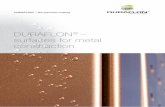 DURAFLON surfaces for metal construction