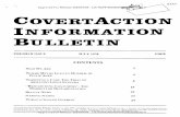 COVERT ACTION INFORMATION BULLETIN