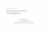 Writing Curriculum Kindergarten - wpschools.org