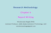 Chapter 6 Report Writing