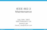 IEEE 802.3 Maintenance