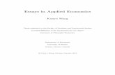 Essays in Applied Economics - University of Ottawa