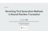 Revisiting Text Generation Methods in Neural Machine ...
