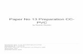 PVC Paper No 13 Preparation CC-