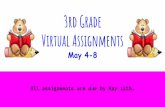 3rd Grade Virtual Assignments