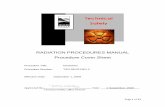 RADIATION PROCEDURES MANUAL Procedure Cover Sheet