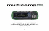 MP700506 and MP700507 Handheld Spectrum Analyzer User Manual