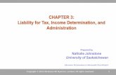 CHAPTER 3: Liability for Tax, Income Determination, and ...