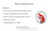 Beam Background Commissioning Plan v0