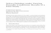 Schwa Deletion under Varying Prosodic Conditions: Results ...