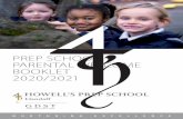 PREP SCHOOL PARENTAL WELCOME BOOKLET 2020/202 1