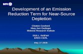 Development of an Emission Reduction Term for Near-Source ...