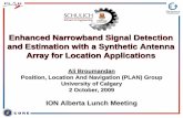 Enhanced Narrowband Signal Detection and Estimation with a ...