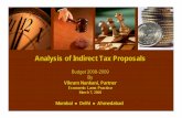Analysis of Indirect Tax Proposals