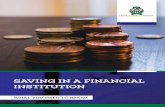 SAVING IN A FINANCIAL INSTITUTION