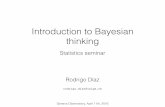 Introduction to Bayesian thinking - UNIGE