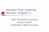 Decision Tree Learning Mitchell, Chapter 3 - Washington State