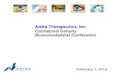 Anika Therapeutics, Inc. Cannacord Genuity Musculoskeletal