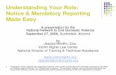 Understanding Your Role: Notice & Mandatory Reporting Made ...