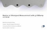 Basics on Biosignal Measurement with g.USBamp v3.16