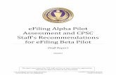 eFiling Alpha Pilot Assessment and CPSC Staff’s ...
