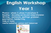 English Workshop Year 1 - Burlington Infant And Nursery