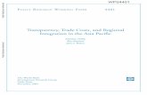 Transparency, trade costs, and regional integration in the Asia Pacific