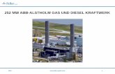 252 MW ABB-ALSTHOLM GAS UND DIESEL KRAFTWERK