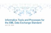 Informatics Tools and Processes for the XML Data Exchange ...