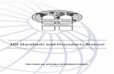 TDI Standards and Procedures Manual