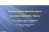 Physics of Free-Electron Lasers One-dimensional FEL Theory