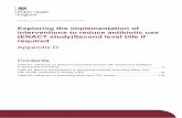 Exploring the implementation of interventions to reduce ...