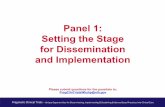 Setting the Stage for Dissemination and Implementation