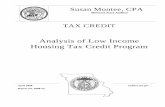 TAX CREDIT Analysis of Low Income Housing Tax Credit Program