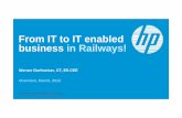 From IT to IT enabled business in Railways!