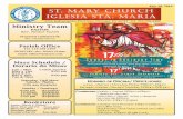 July 28, 2019 ST. MARY CHURCH IGLESIA STA. MARIA