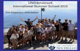UNO-Innsbruck International Summer School 2015