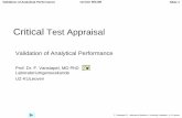 Critical Test Appraisal - UZ Leuven