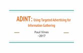 Information Gathering ADINT: Using Targeted Advertising for