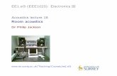EE1.el3 (EEE1023): Electronics III Acoustics lecture 18