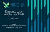 Demonstration Reactor Test Beds