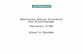 Norman Virus Control for Exchange Version 5.95 User’s Guide