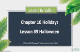 Learn & Talk I Chapter 10 Holidays Lesson 89 Halloween