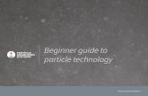 Beginner guide to particle technology