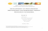DEVELOPMENT OF PROCUREMENT MECHANISMS FOR RENEWABLE ENERGY ...