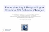 Understanding & Responding to Common ABI Behavior Changes